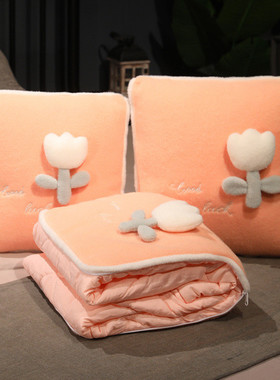 bb4c批发车载2022新款毯子二合一汽车抱枕被抱枕被子两用枕头