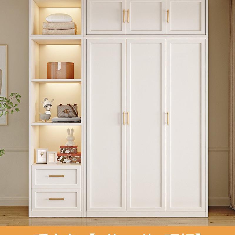 衣柜实木家用组装简易卧室现代简约衣橱出租房用小户型收纳挂衣柜