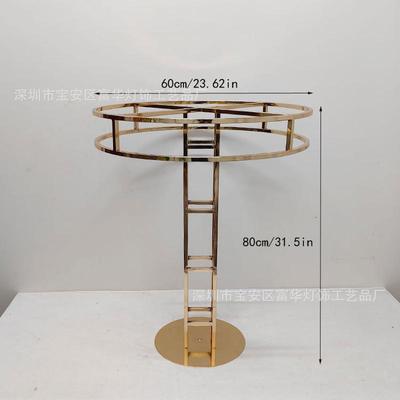 新款婚庆路引摩天轮花架婚礼主桌装饰摆件电镀花架户外婚礼中心