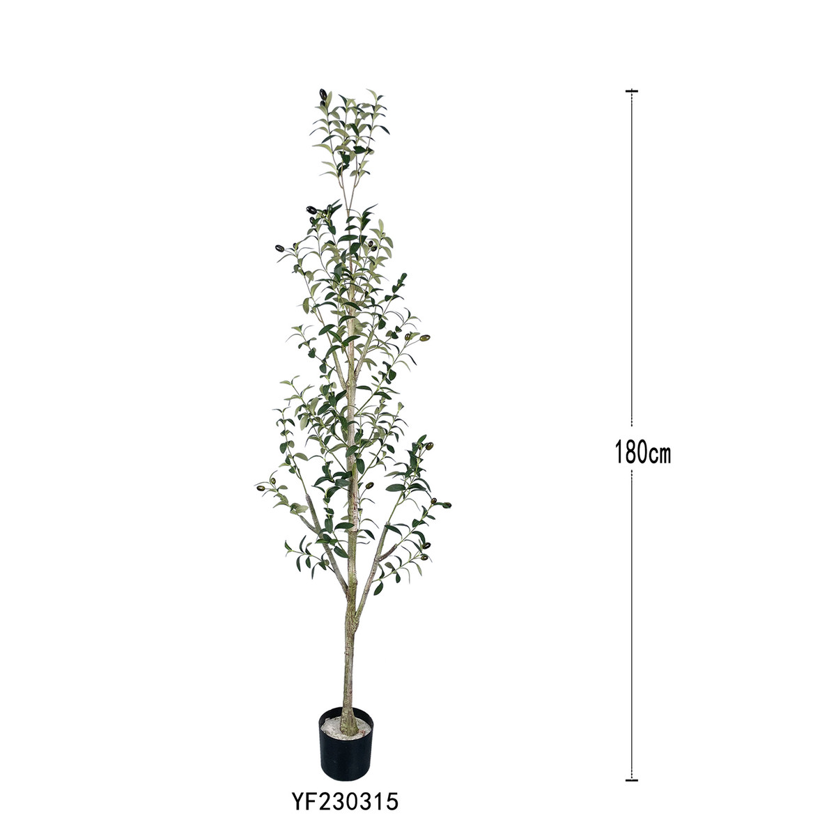 高档轻奢热销仿真植物橄榄树网红拆装绿植盆栽分体可仿生假树摆件