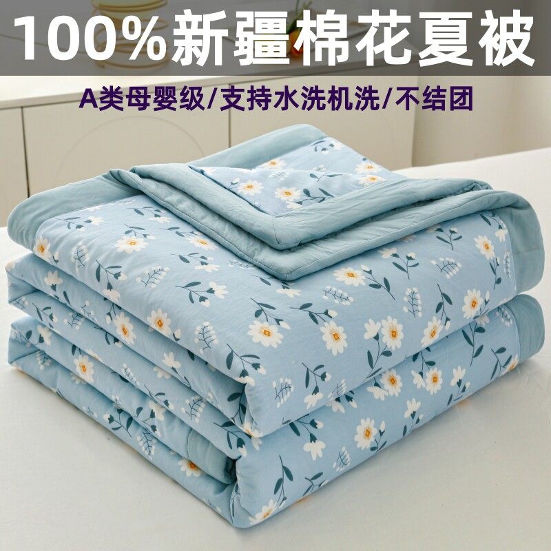 新疆纯棉花夏被全棉空调被夏凉被学生宿舍薄款被子夏季被芯可机洗,床上用品,棉花被,淘宝优惠券,粉丝福利购,淘宝优惠卷