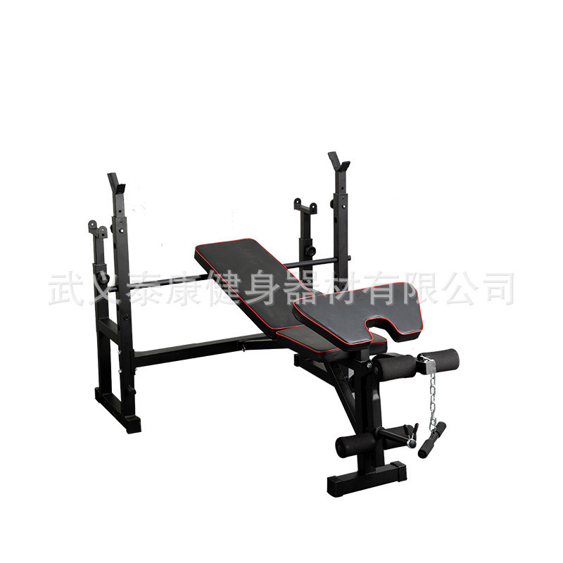 卧推架家用健身器材组合健身用品杠铃套装深蹲架多功能举重床