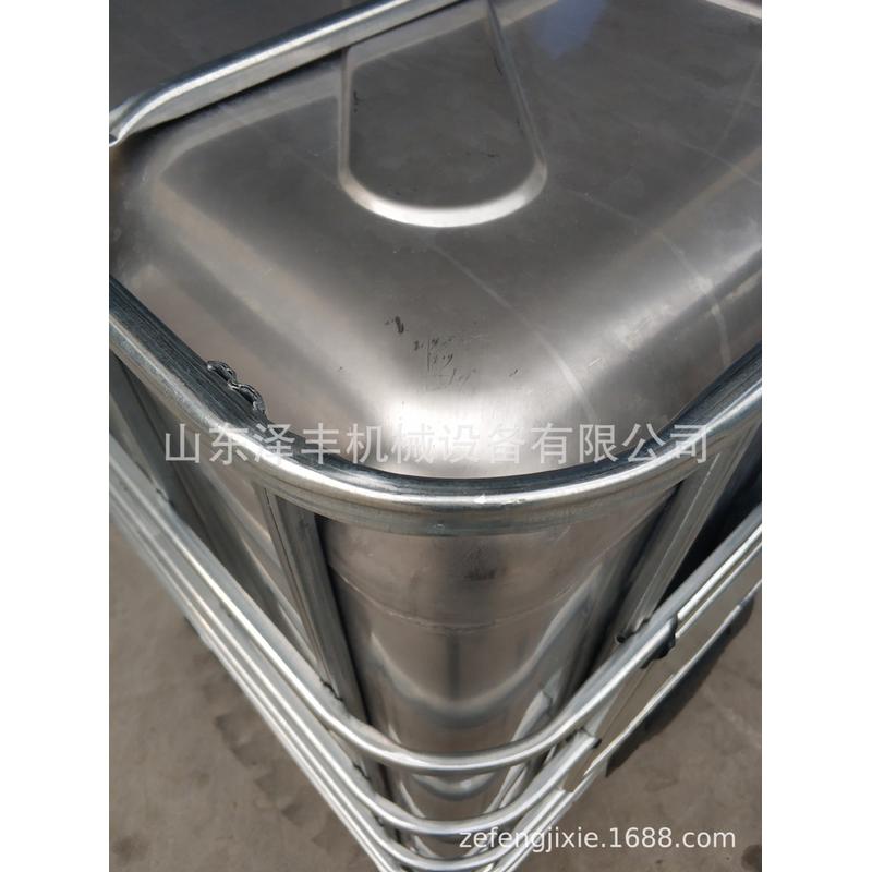 热销304材质1000l不锈钢桶吨桶储罐周转ibc不锈钢吨桶实体