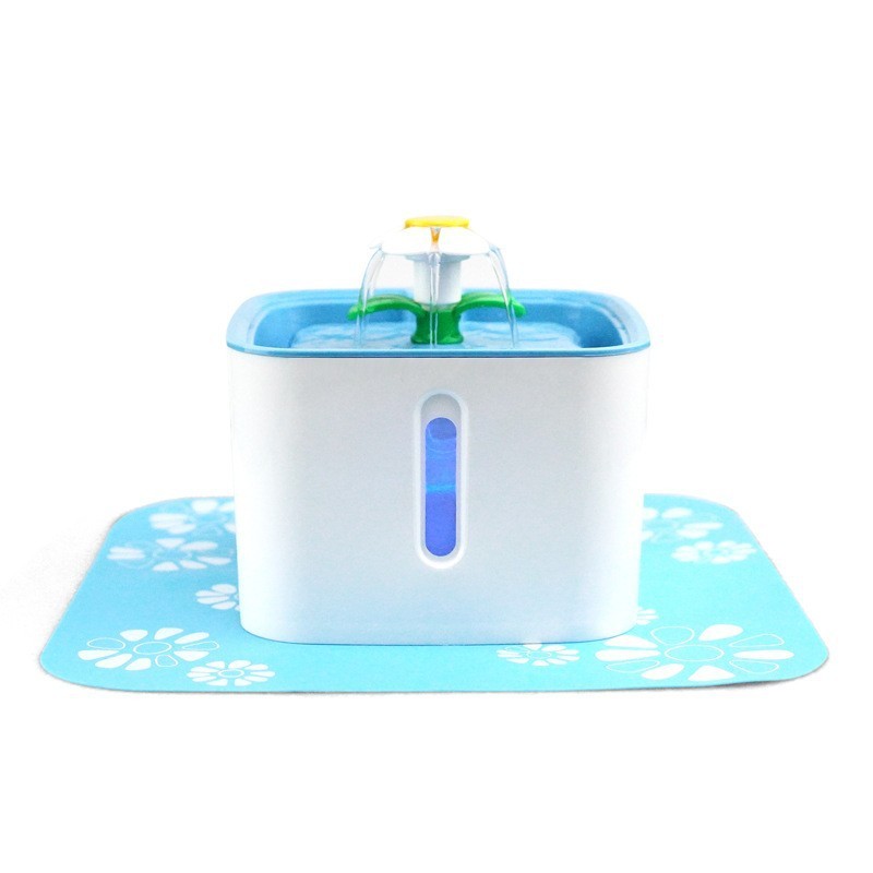 方形视窗智能猫狗饮水机水器喂活水循环led夜光缺水自动断电