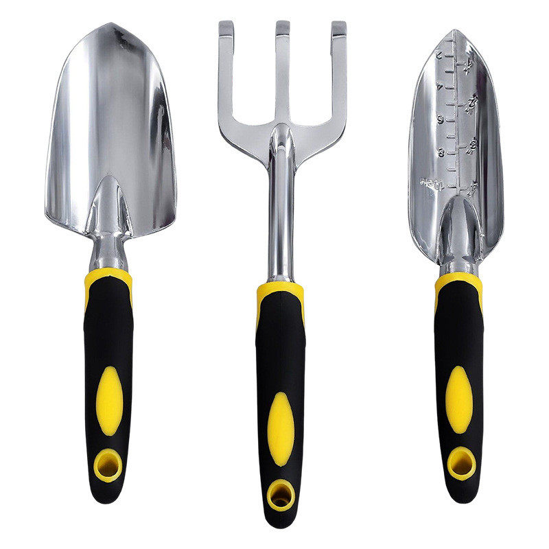 园林工具套装三件套园艺工具合金钢铲子耙子花园五金工具批发