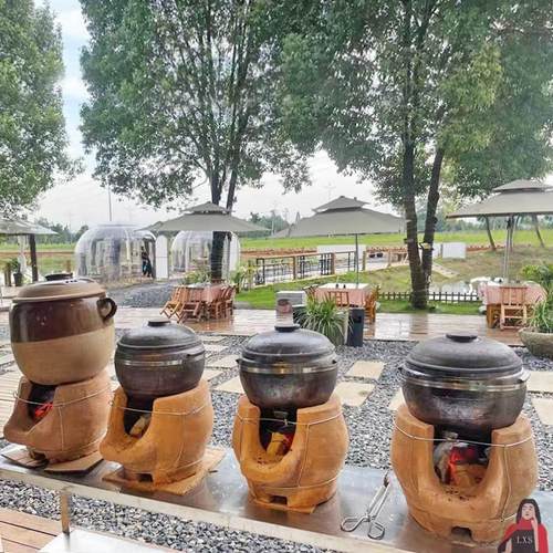 热销灶柴火炉炖鸡泥炉休闲手工农场炉子砂锅煨鸡汤泥土商用小土土