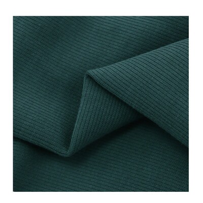 290g铜氨丝直条空气层面料莫代尔砂洗2*2舞蹈时装罗纹裤装面料