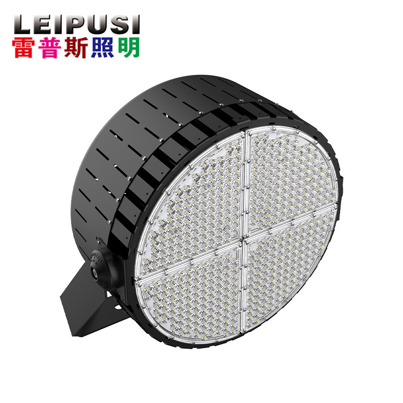 led圆形足球灯高亮防水大功率防眩光户外篮球场体育场照明高杆灯