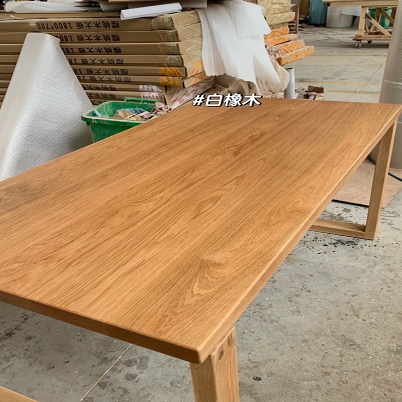 北美黑胡桃木板餐桌樱桃木书桌面板定制吧台白蜡木升降桌面板橡木