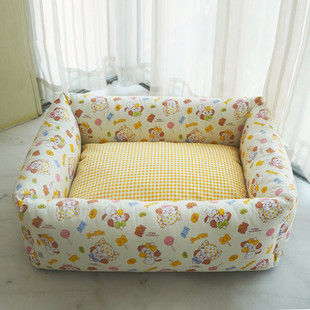 狗窝可拆洗冬季棉宠物窝猫窝中小型犬泰迪比熊约克夏柔软四季通用