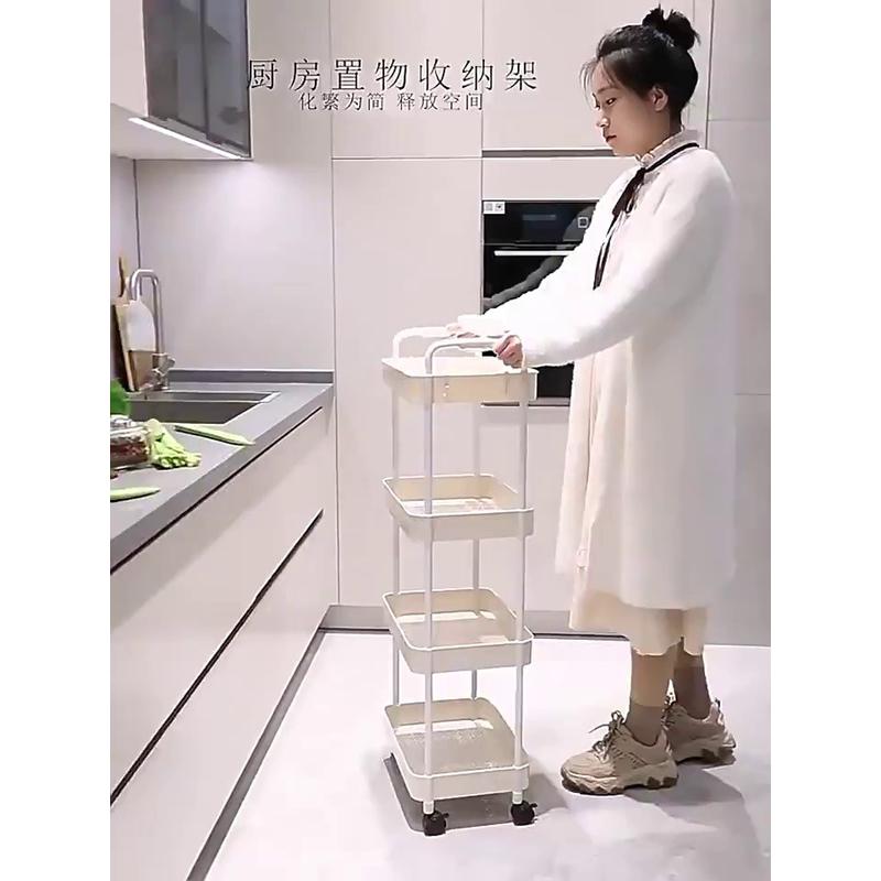 桌下小推车书包置物架放书包的神器办公室桌面收纳架子可移动带轮