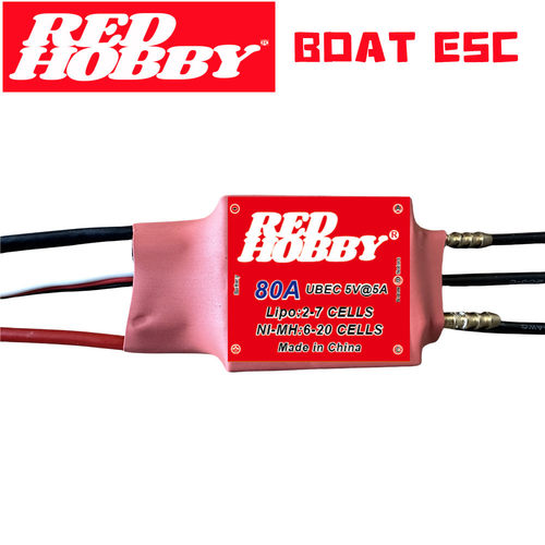 热销无水冷双向redhobby刷电调80a/120a/200a电调适合船模推进器