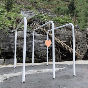 w骆单双杠室外加粗简易双杆是户外家用高低杠可调节庭院