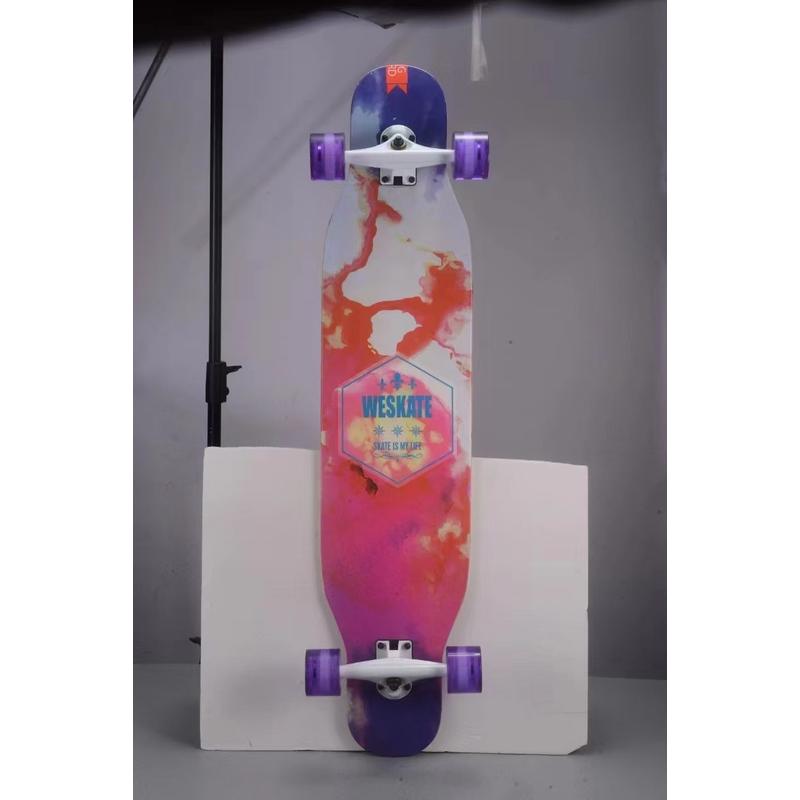 长板滑板批发厂家成人男女生初学者公路舞步板专业级滑板代发