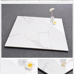 工程瓷砖灰色鱼肚白纹通体大理石瓷砖800*800客厅餐厅连防滑地板