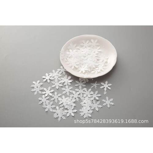 3cm雪花亮片气球填充圣诞节派对拍摄道具抛洒圣诞树装饰雪花