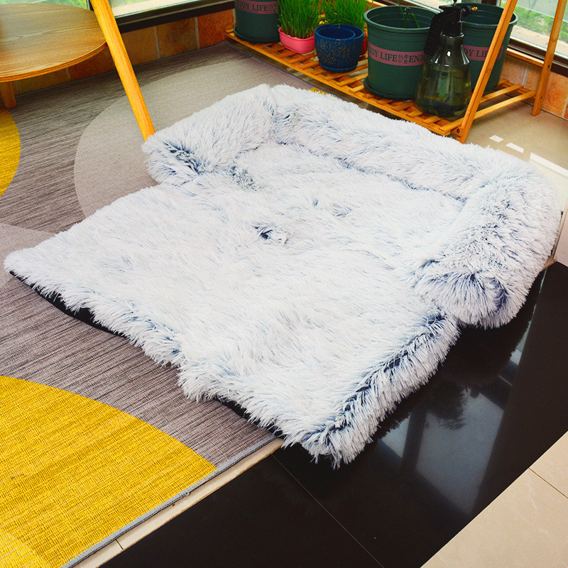 pv狗窝冬季保暖大型犬垫宠物沙发中大型犬垫长毛绒狗床宠物地毯