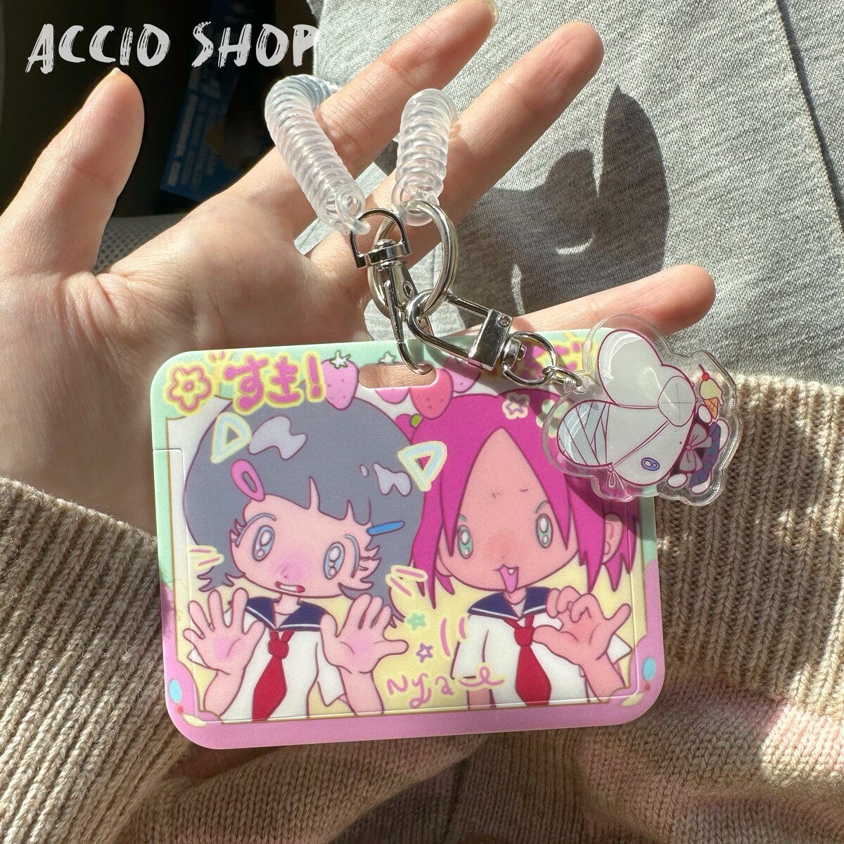 ACCIO原创 女子大头贴卡套饭卡学生证小卡拍立得收纳照片