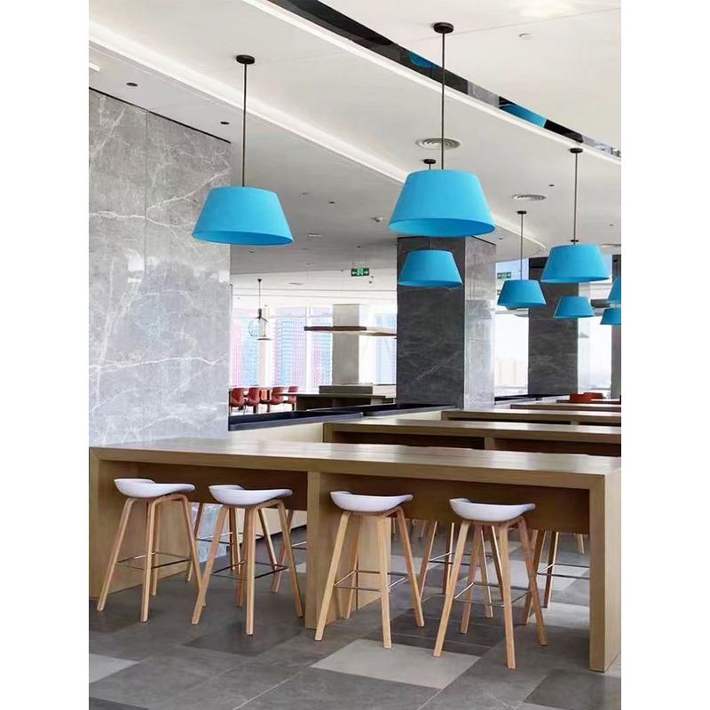 北欧吧椅简约现代实木吧台凳高脚椅咖啡店展会餐厅收银前台酒吧椅