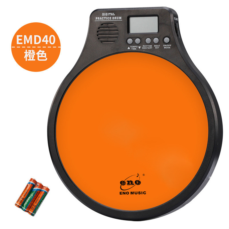热销eno12寸伊诺架子鼓练习鼓节拍器套装哑鼓垫打击垫初学者成人