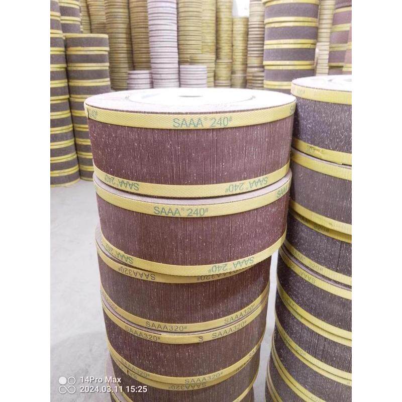 千页轮千叶厂家砂布轮抛光轮抛盘300*80*32不锈钢抛光轮现货轮