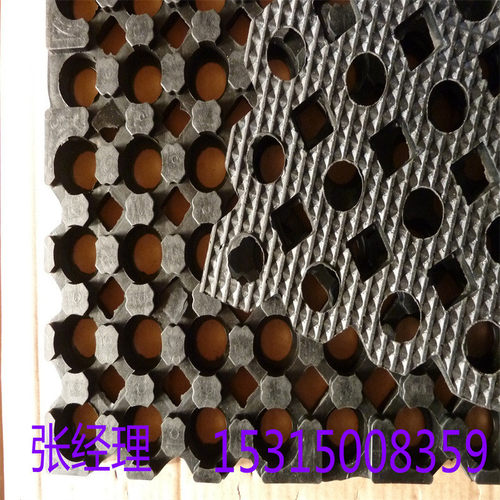 橡胶格栏，孔带排水橡胶垫，船用隔栏栅橡胶地板，可定绿色甲板垫