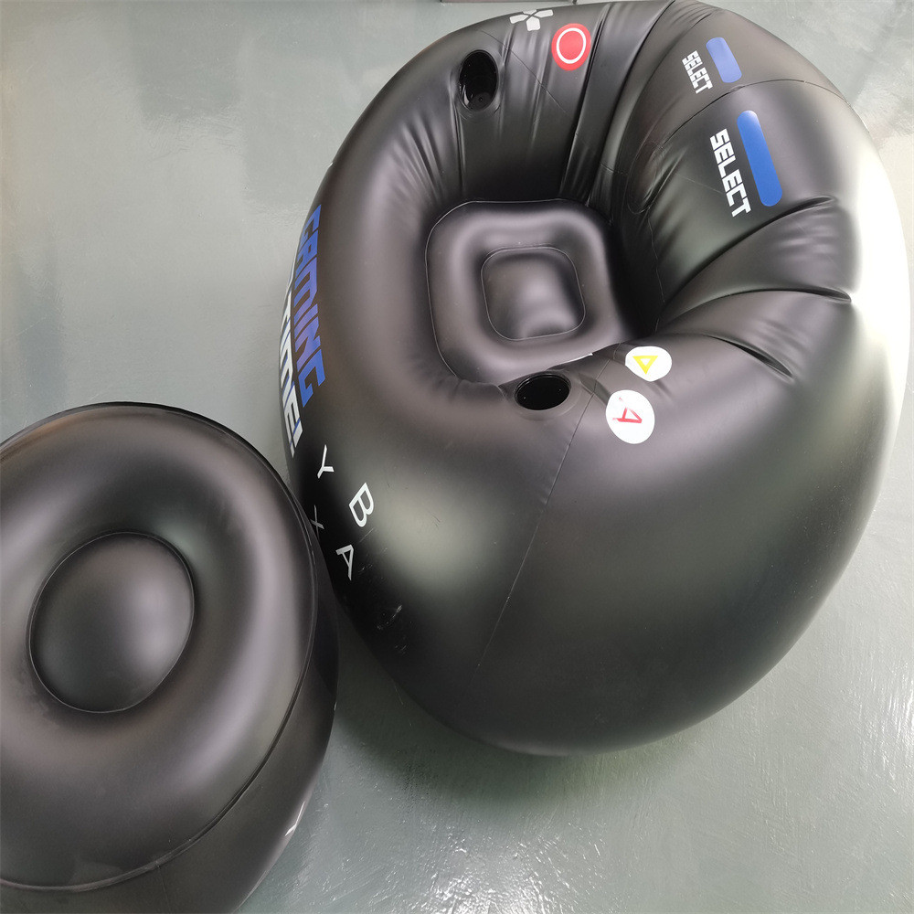 新款带杯架游戏椅游戏黑色充气家具玩家风格游戏椅充气沙发