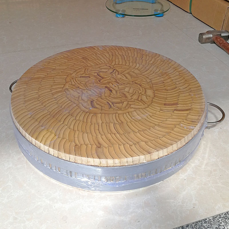 骨头加厚竹片砧板整竹商用剁砍圆形剁肉卖肉菜墩加大号案板切菜板