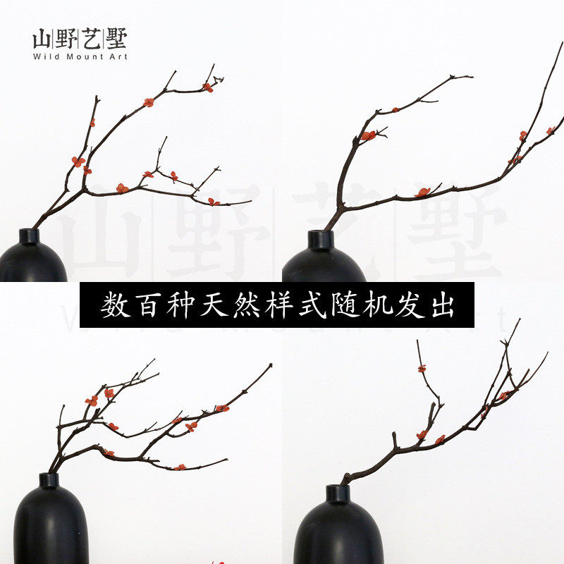干树枝枯梅花瓶器天然干花枝艺桌面花束客厅卧室禅意装饰摆件侘寂