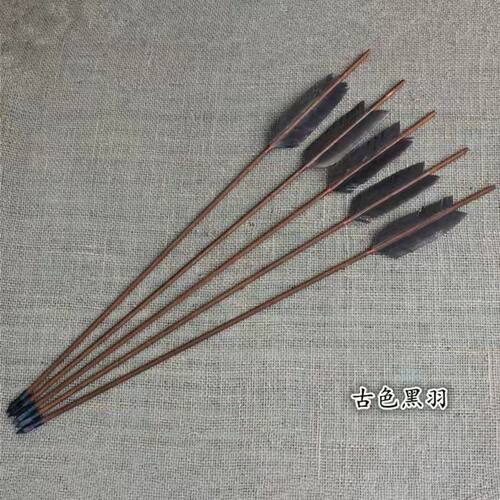 箭羽仿古道具木箭草船借箭真装修羽毛装饰影视拍摄道具投壶83cm