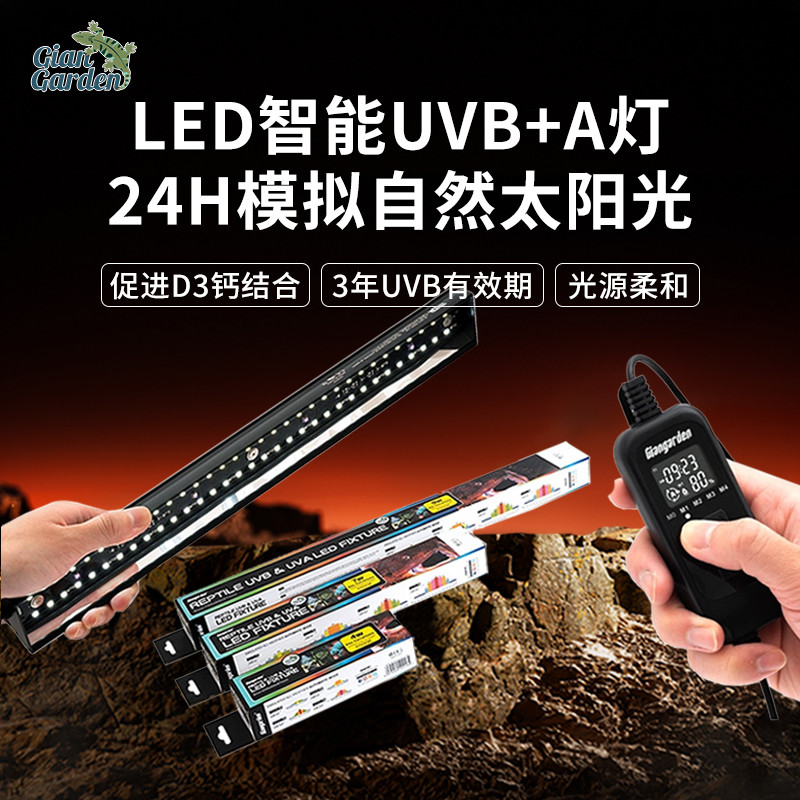 Giangarden爬宠LEDUVB鬃狮变色龙陆龟鹦鹉补钙灯水龟发色晒背灯具