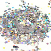 金葱粉直供镭射工厂美甲装 饰品六边形闪光亮片银色批发闪粉