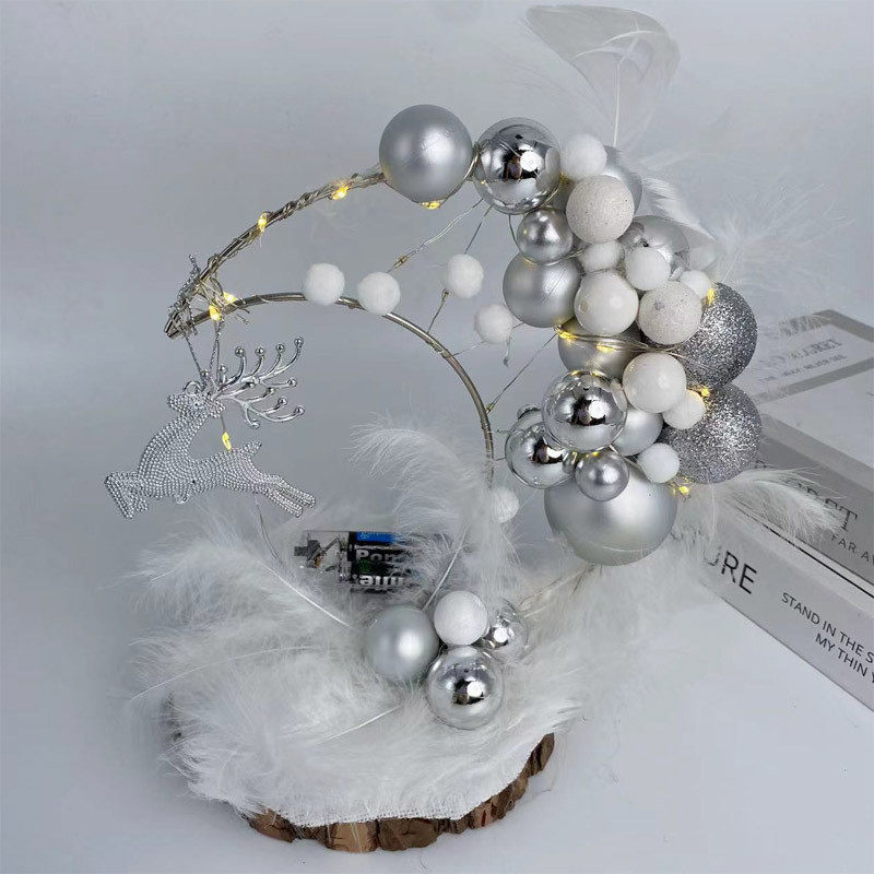 新款圣诞节装饰品创意摆件带灯花环圣诞花鹿人小迷你圣诞树圣诞球,节庆用品/礼品,圣诞装饰品,淘宝优惠券,粉丝福利购,淘宝优惠卷