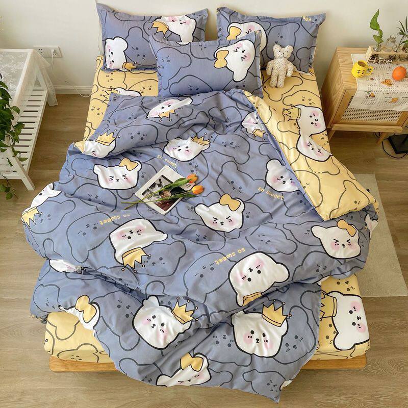 棉絮全套一整套秋冬季加厚被子被褥四件套学生宿舍被芯套装六件套