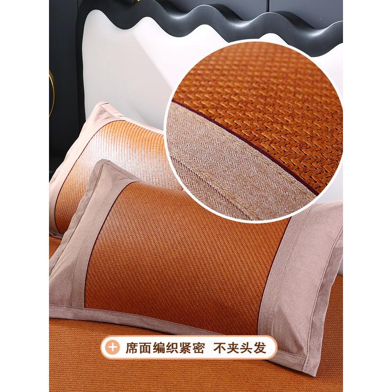 61k3凉席夏天2024折叠藤席草席家用夏季新款冰丝席子单人学生宿舍