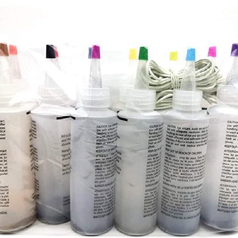 冷水染料颜料棉麻服装diy12色扎染染料儿童成人染色套装扎染染料