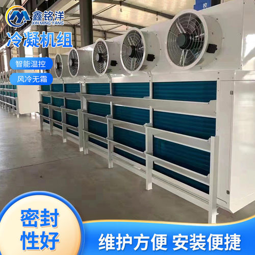热销大型顶上出风箱式工业冷冻箱全封闭冷冻冷藏机组冷库风冷冷凝