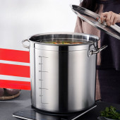 加厚复底304不锈钢汤桶带盖厨房商用卤肉电磁炉复合底桶特大迪鹏