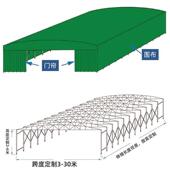伸缩推拉棚折叠电动蓬仓库活动棚户外大型推拉篷雨棚运动场制
