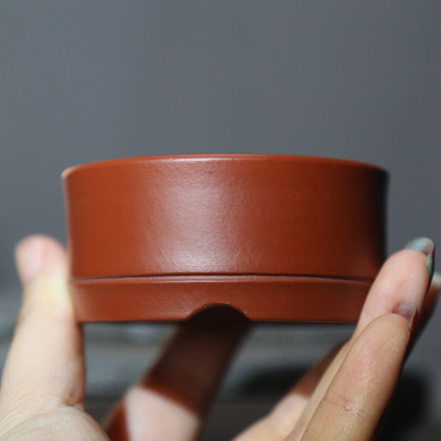 茶桌朱泥手工盆孙伟竹节盆微型掌上盆景盆觅陶乡紫砂花盆宠小盆