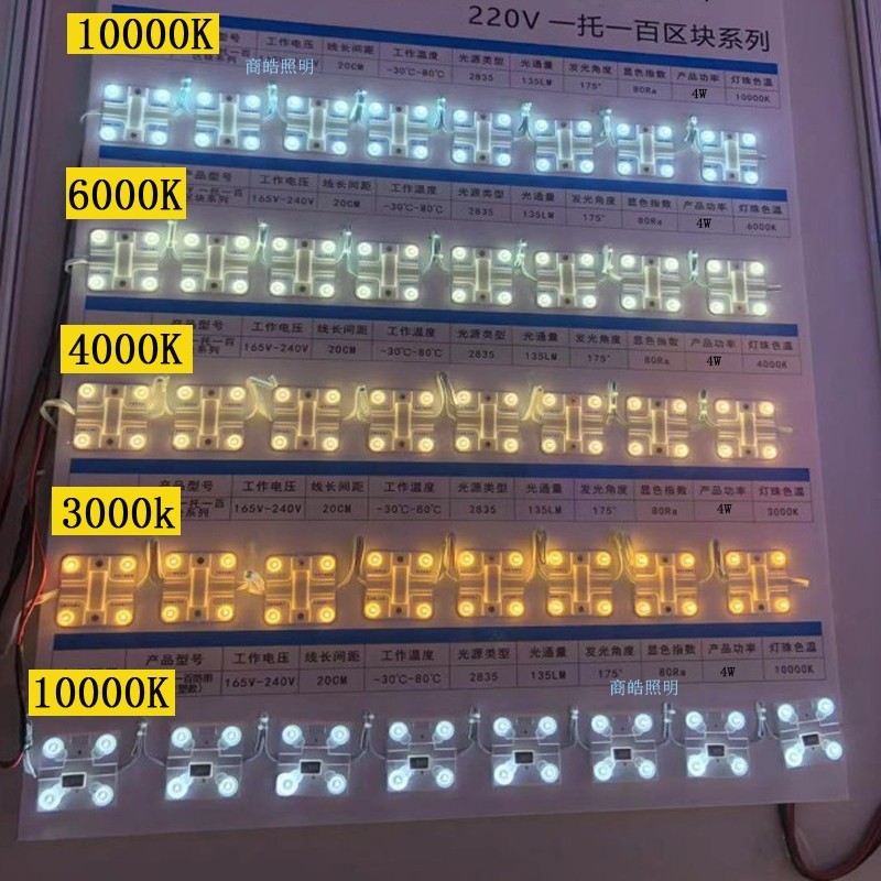 220v区块灯1拖100片光源驱动软膜天花异型广告灯箱专用工程款无需