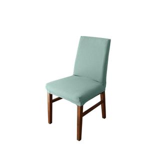 热销26x8棉麻弹力椅套罩通用桌加厚弧形四季 歺简约现代办公酒店椅