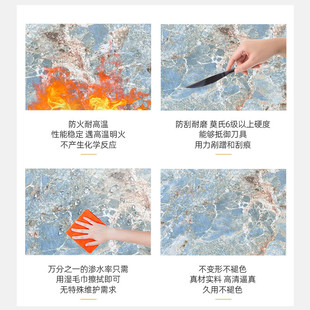 绿岩板大理石系列岩板酒店别墅家装工程客厅背景墙板岩版面