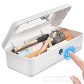 szyg指纹文具盒密码 铅笔盒带锁收纳盒桌面收纳盒学生多功能儿童