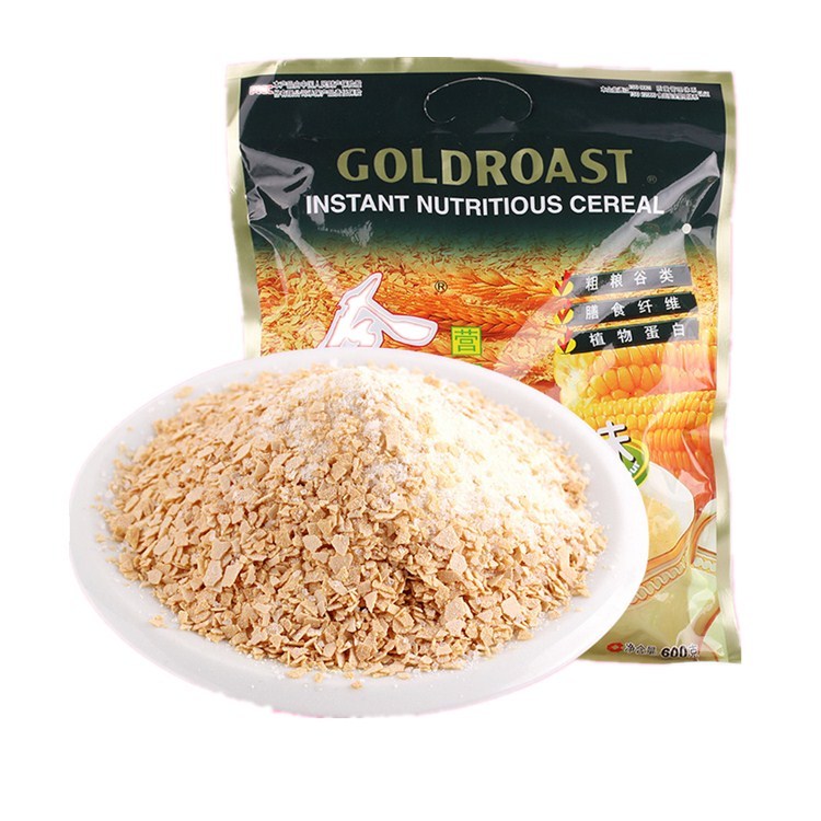 金味原味营养麦片600g 杂粮谷物燕麦 香甜早餐麦片即食冲饮品含糖