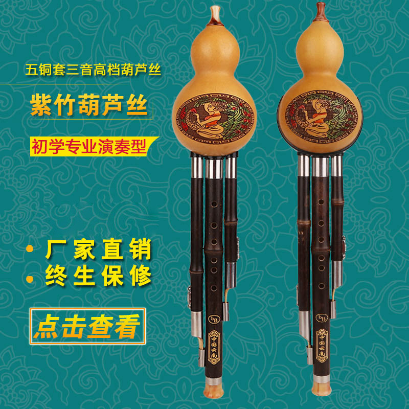 傣之音葫蘆絲c調(diào)降b調(diào)初學入門兒童學生成人樂器胡蘆絲批發(fā)8823