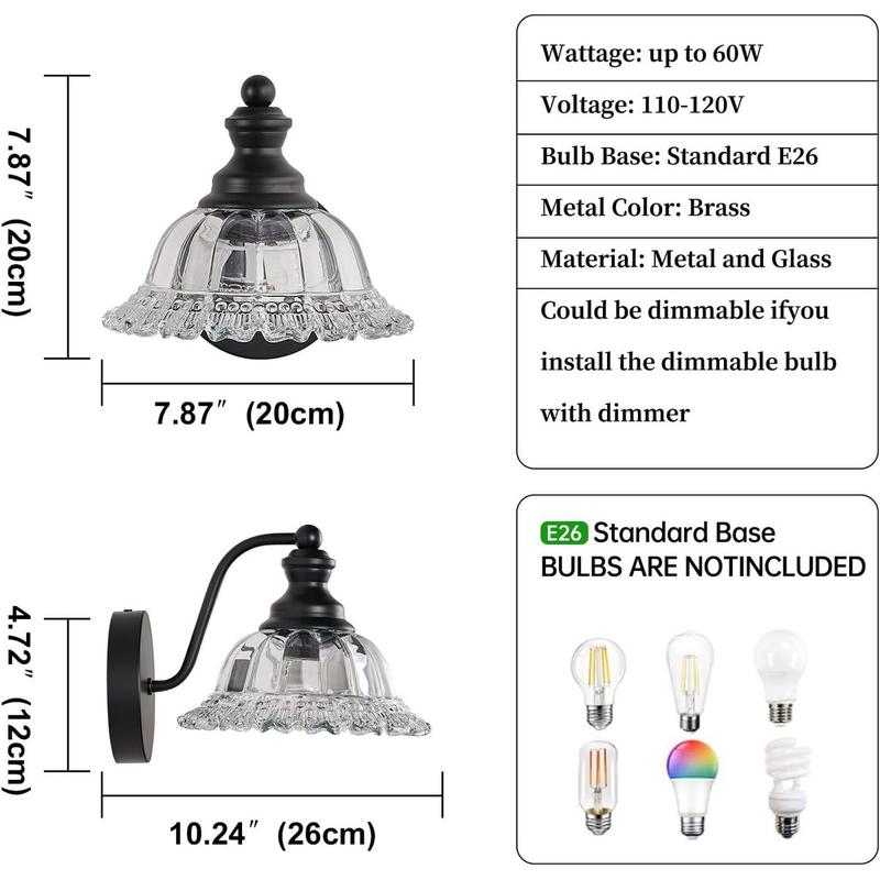 新款农舍浴室壁灯灯具卧室黑色梳妆台灯镜前灯厂家直销