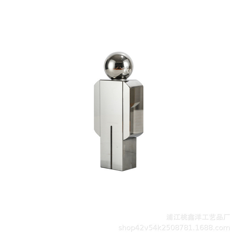现代创意机器人水晶摆件床头柜玄关会所ktv电视柜客厅民宿工艺品