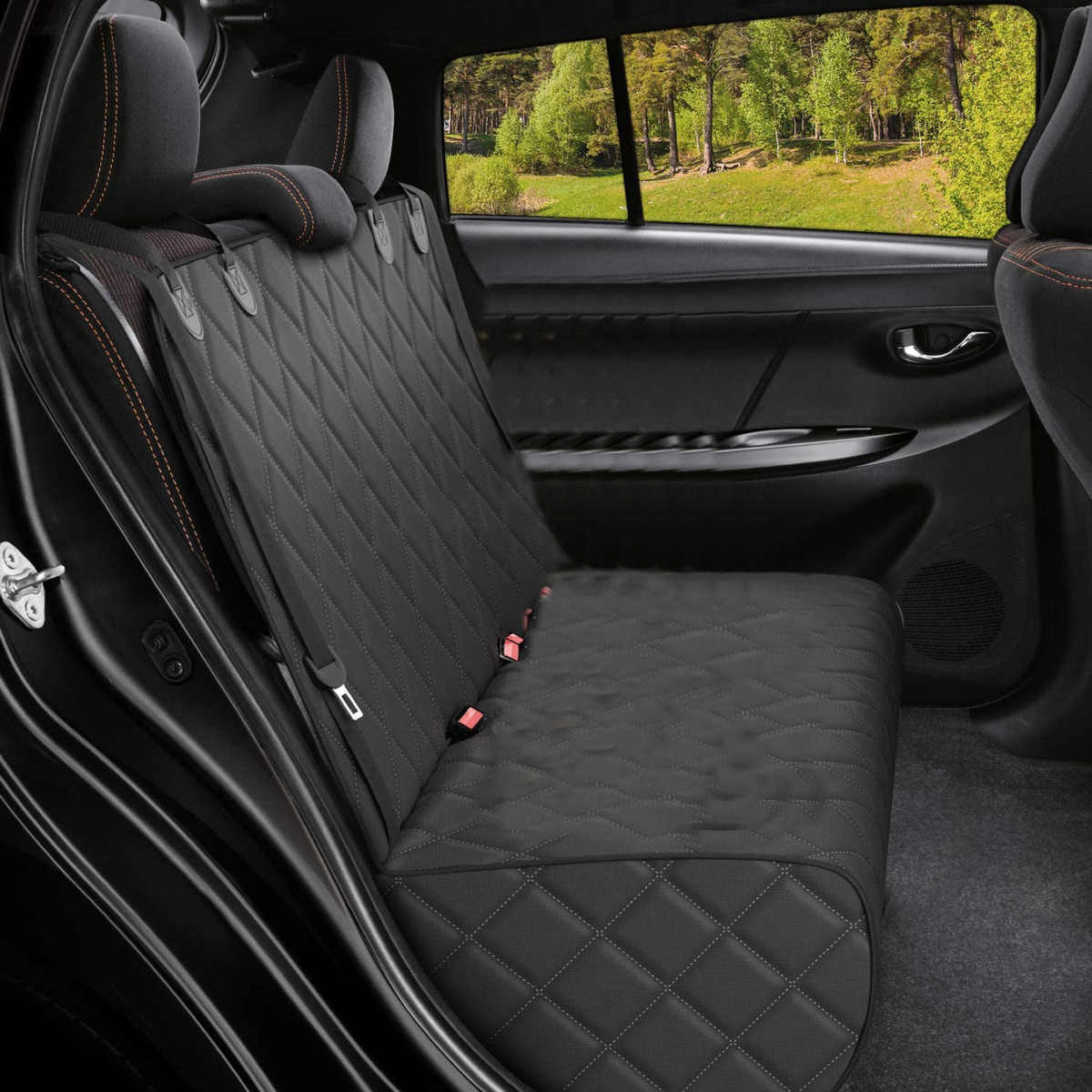 后排座椅套车载宠物垫网约车防污座垫半包围单拉货简约车载坐垫子