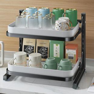 ki9s杯子收纳置物架客厅桌上台面子水杯红酒玻璃分层杯架放hl1020